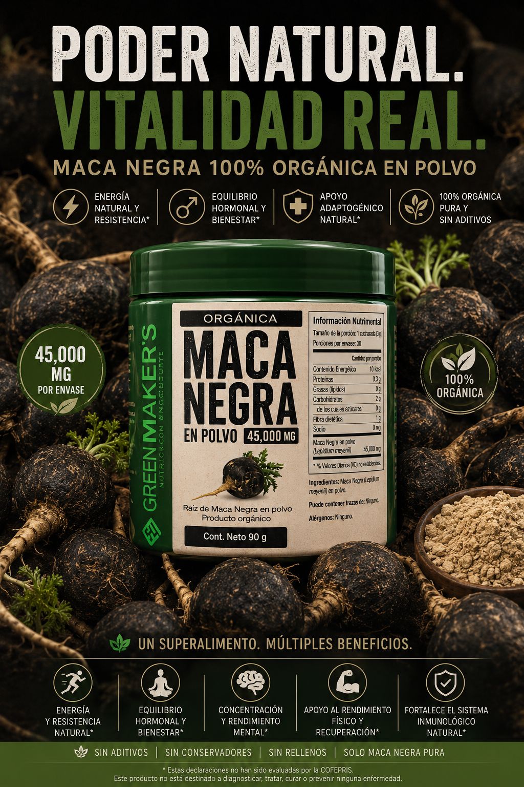 Black Maca (Registro Sanitario de CR)