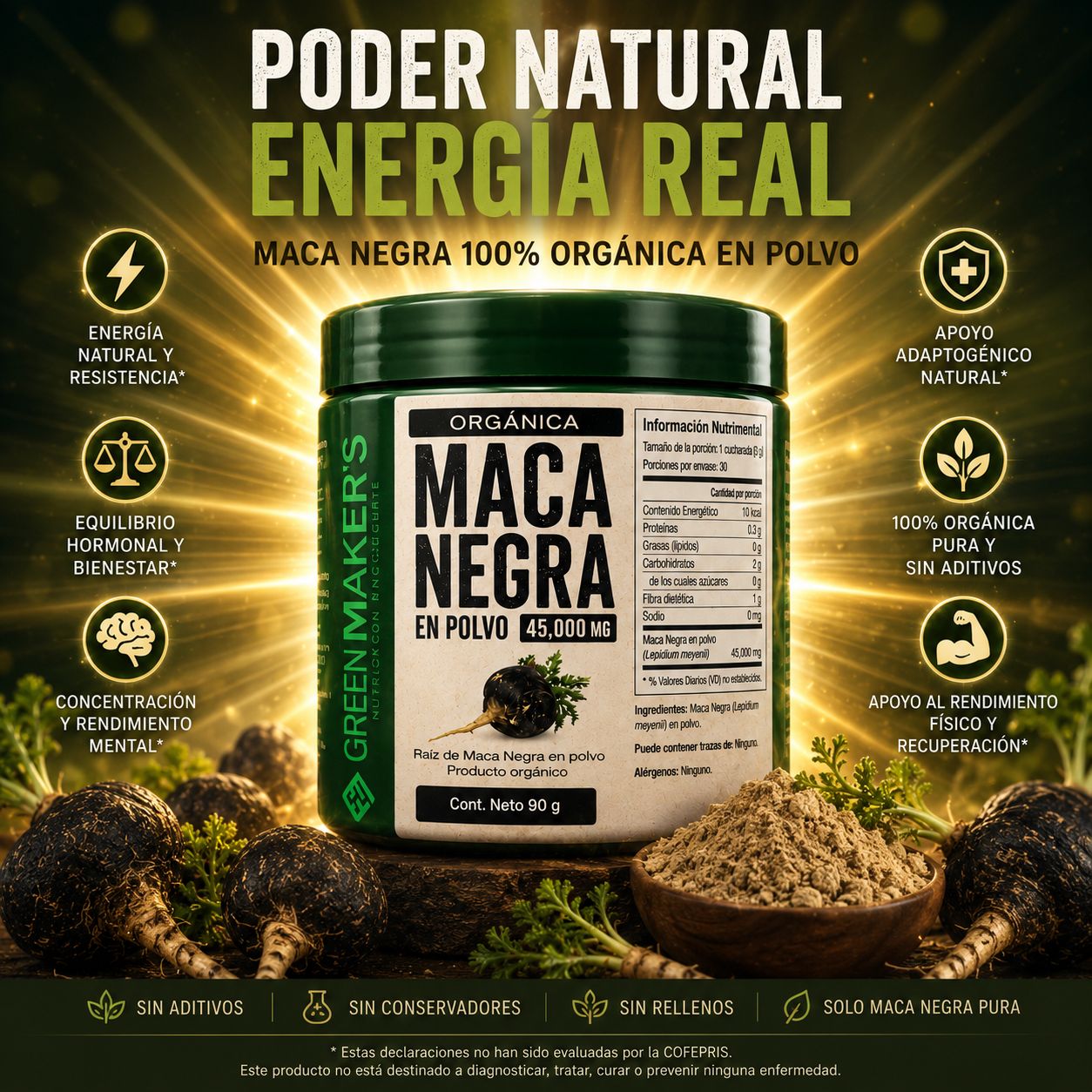 Black Maca (Registro Sanitario de CR)