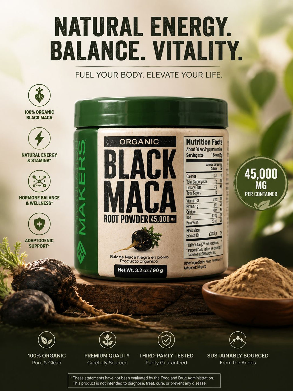 Black Maca (Registro Sanitario de CR)