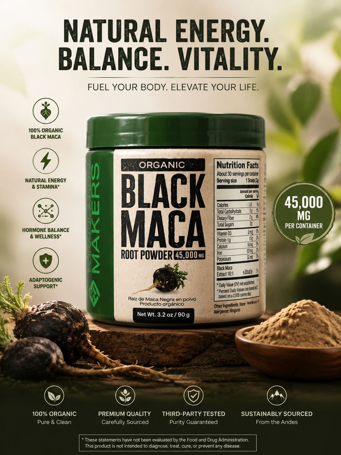 Black Maca (Registro Sanitario de CR)