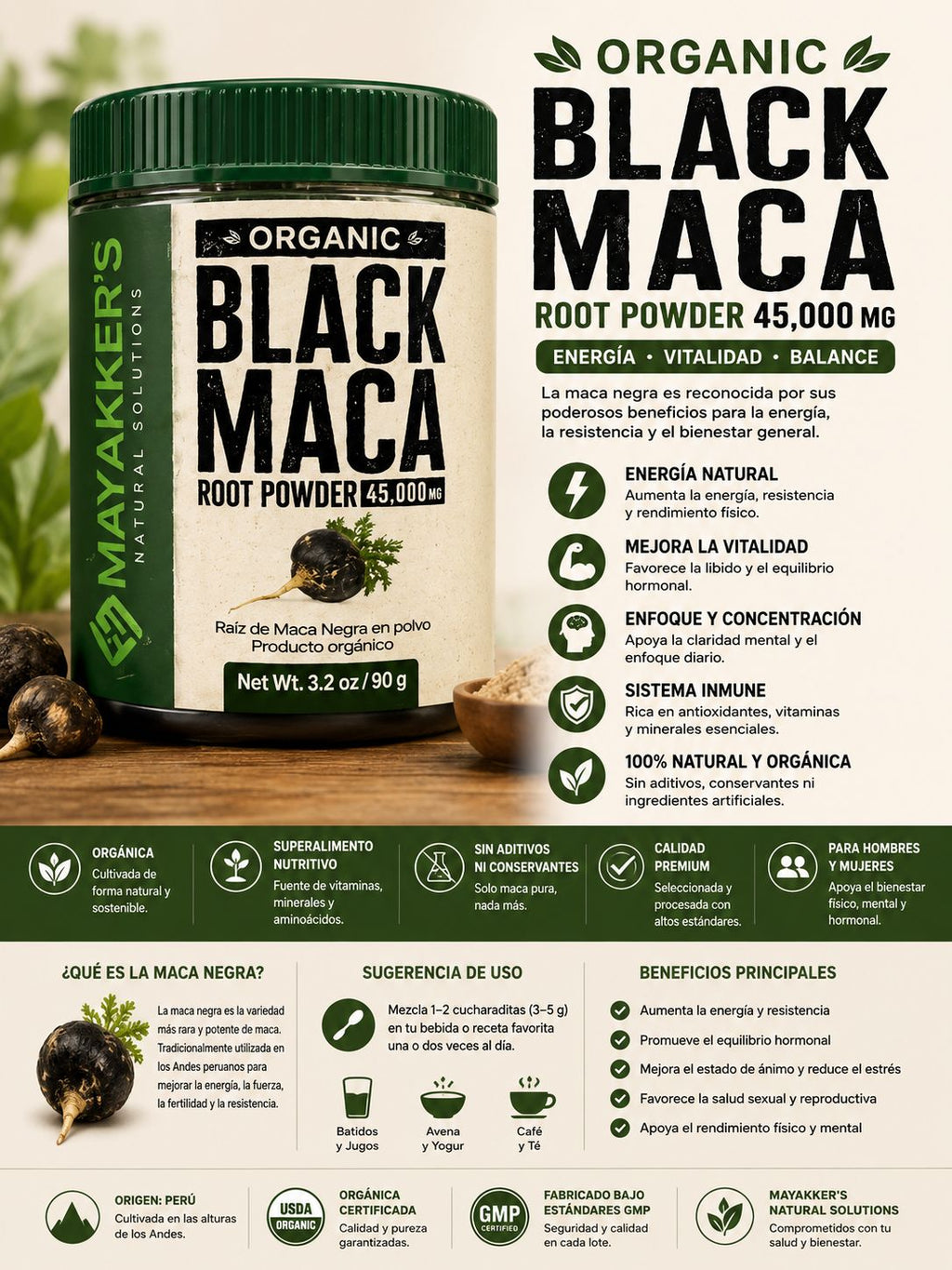 Black Maca (Registro Sanitario de CR)