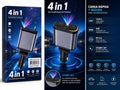 Cargador de auto 4 en 1 con luz estrella